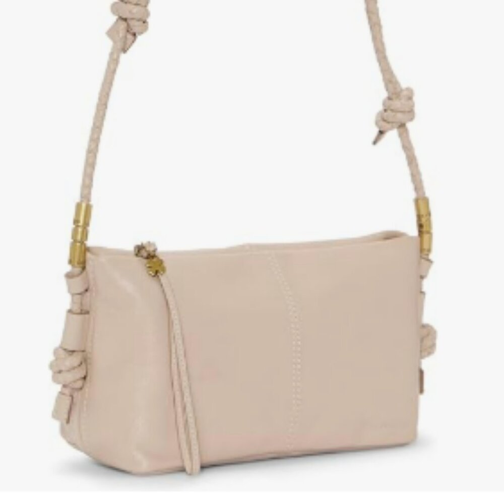 Lucky Brand Leather Crossbody Purse  - Taupe NWOT